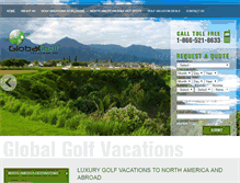 Tablet Screenshot of globalgolfvacations.com